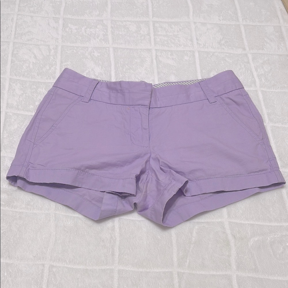 J.‎ Crew Lavender Shorts Cotton Blend